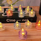 24 Pcs Flameless and Smokeless Transparent Acrylic Led Tea Light Candle