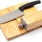 Manual Guillotine Biltong Slicer – Stainless Steel Cutter with Oak Board, Bread & Meat Knife