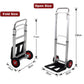 MHome Foldable Aluminium Sack Truck – Heavy Duty 90kg Folding Trolley with Wheels