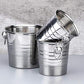 12L Stainless Steel Ice Bucket with Side Handles | Beverage Cooler | Silver