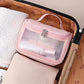Waterproof PVC Hanging Toiletry Organizer Bag – Travel Cosmetic & Shower Kit with Hook and Handle