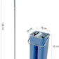 MHome Mop with Bucket – Flat Microfiber Mop with Self-Clean System (Blue)