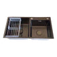 Nano Texture Double Kitchen Sink Stainless Steel