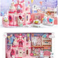 Generic Bunny Big Castle Villa Dessert House Living Room Bedroom Bunk Bed Girls Playing House Children's Toys Doll House for Kids