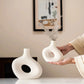 MHome Donut Shaped Ceramic Vase