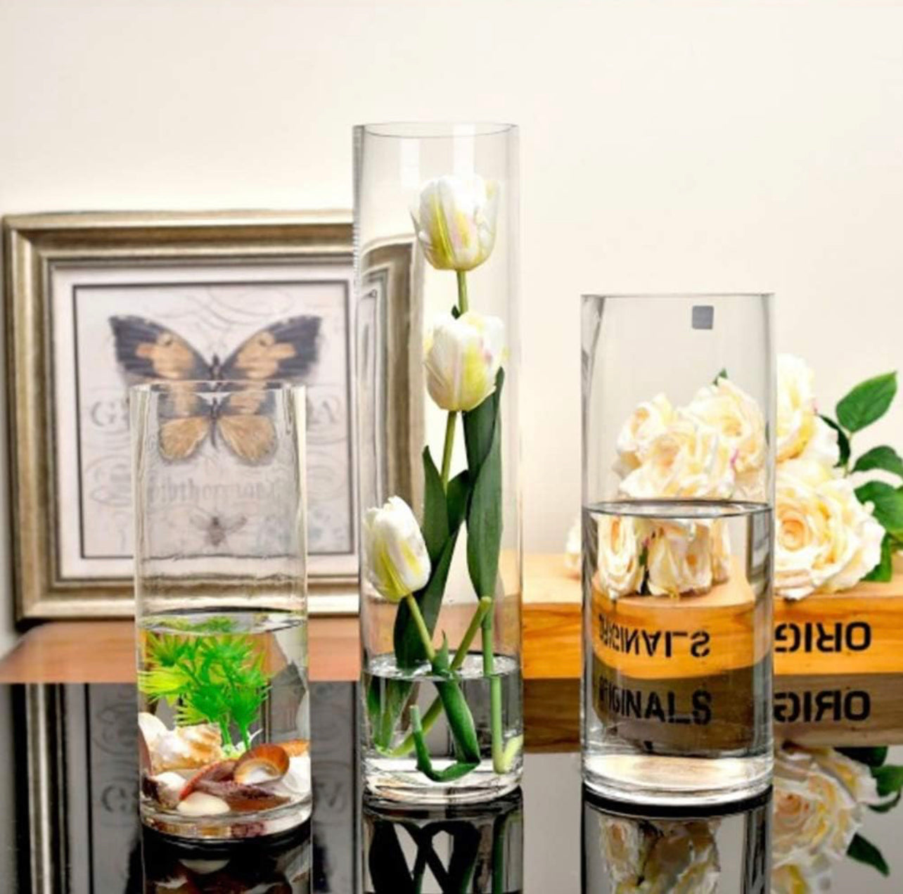 Trendy Narrow Glass Vases