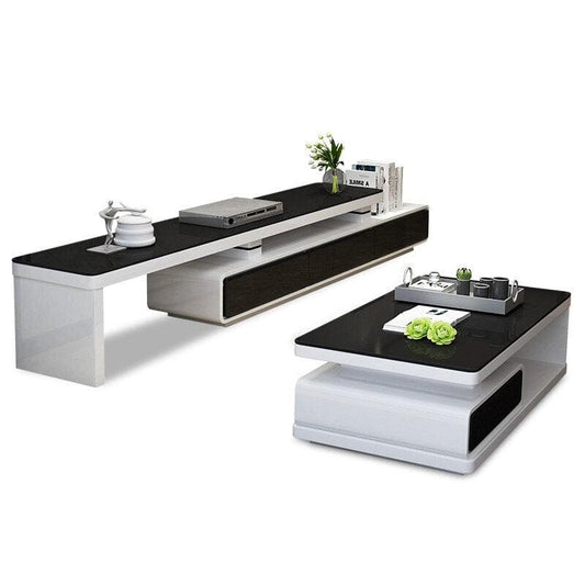 MFURN Modern TV Stand & Coffee Table Combo