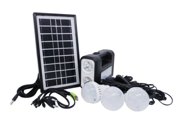 GD Lite GD-8017 Plus Solar Lighting System | Rechargeable LED Light Kit with Solar Panel
