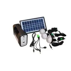GD Lite GD-8017 Plus Solar Lighting System | Rechargeable LED Light Kit with Solar Panel