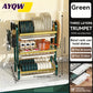 MHome Kitchen Storage & Dish Drying Rack – Durable Metal with Drainage System