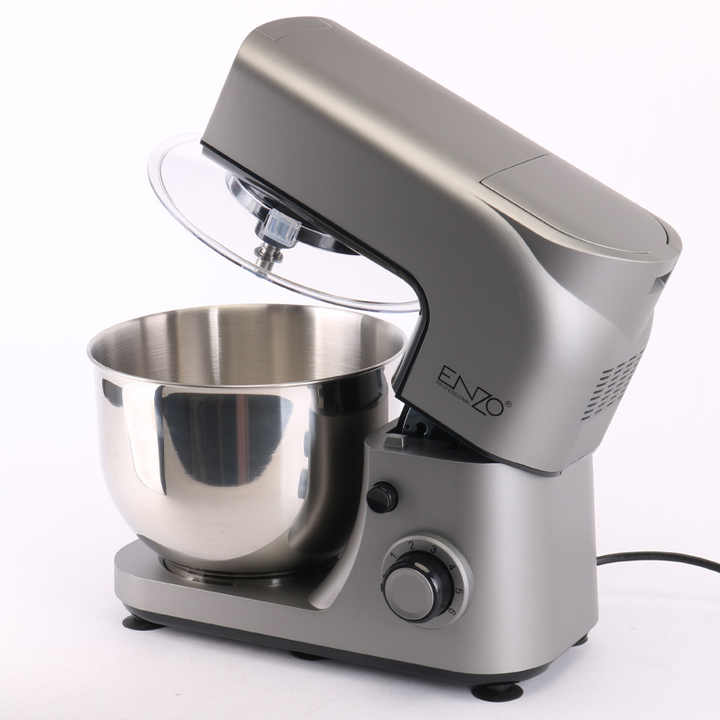 ENZO Home Food Processor 800W 5 Litre Stainless Steel Mixing Bowl 6 Speed Cake Dough Mixer Electric Food Mixer