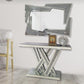 Glass Console Table & Crushed Diamond Mirror Various Options