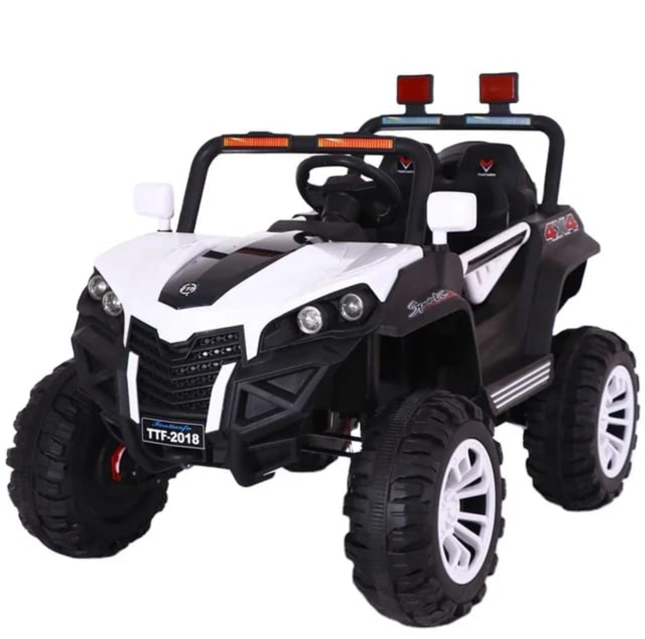 Kids Ride on Jeep with 12V Rechargeable Battery, Music, Lights and Remote Control, Red TTF2018