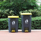 MHome Garbage Cans for Kitchen Plastic Rectangular Trash/Garbage Can with Lid 20L