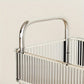 Transparent Rolling Utility Cart With Handle, Multifunctional Plastic Trolley, Bathroom Multi-layer Storage Rack, Bathroom Shelves With Wheels, Cosmetic Cart.