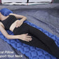 MHome Inflatable Camping Sleeping Pad Multipurpose Foldable Travel Mattress with Pillow for Picnic and Hiking Inc Foot Pump