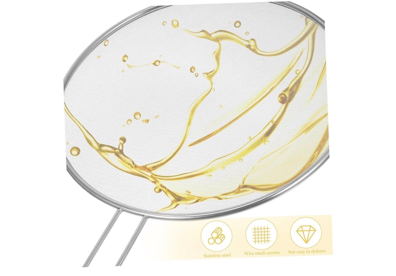 MHome
Grease Splatter Guard Hollow Handle Oil Splash Screen for Frying Pan Prevents Burns for Cooking and Frying