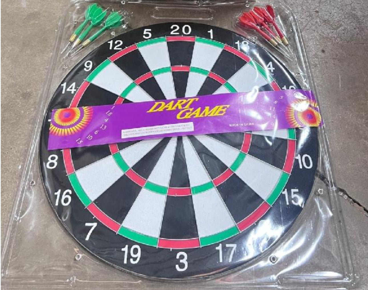 Dart Board With Darts