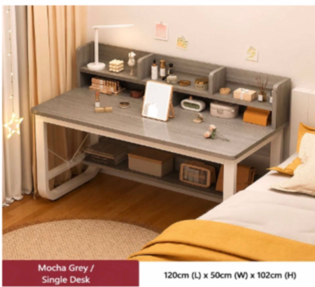 MFURN Simple Bookshelf Computer Desk, Desktop Table, Study Table, Student Home Study Table, Simple Office Desk, Writing Table, Workbench-Various Options