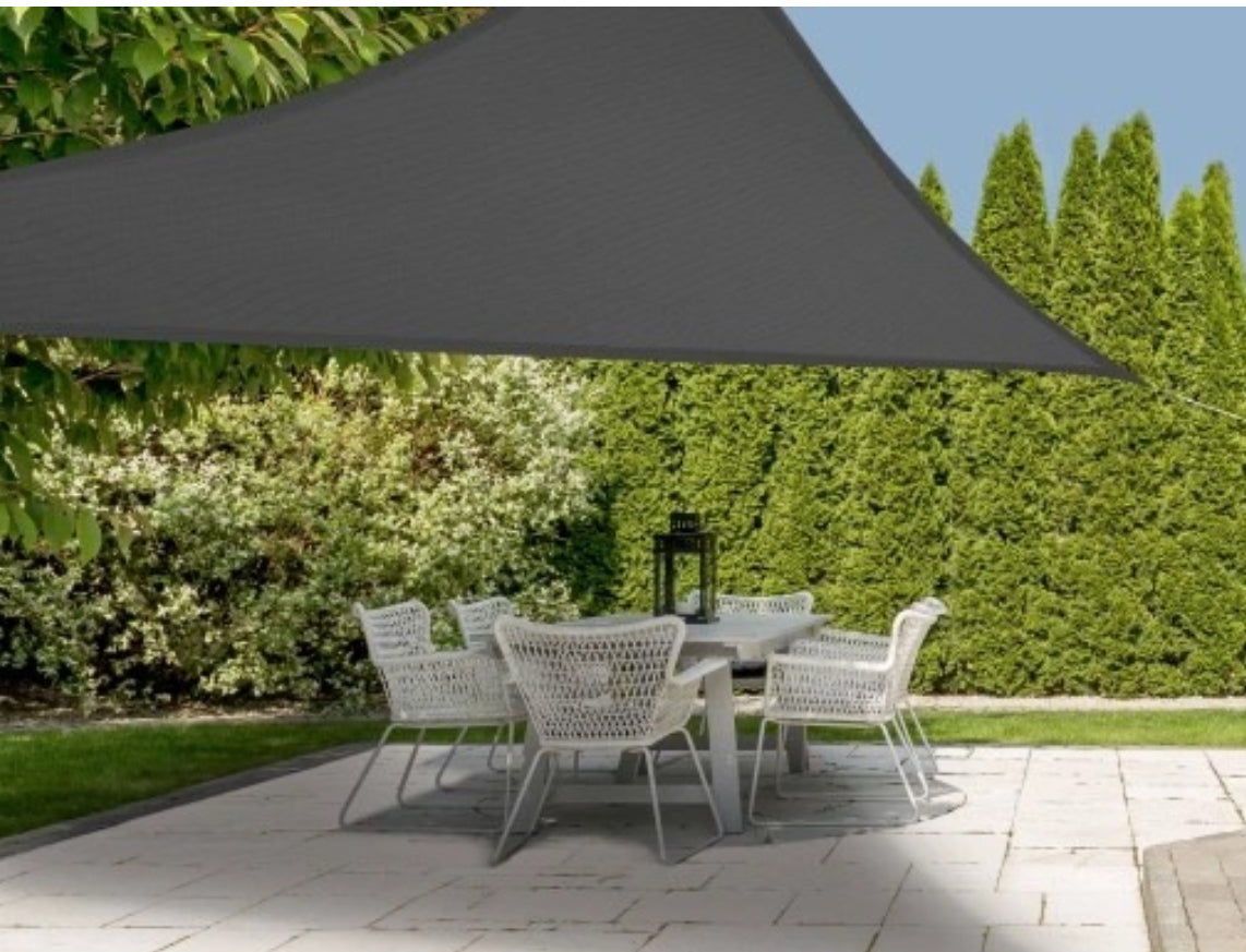 MHome Sunshade Net Triangular UV Protection, For Outdoor Patio, Garden Gazebo, Pool Decks-Various Options