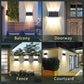 Solar Lights Outdoor Up Down Led Wall Lamp Garden Decoration Outdoor Sunlight Waterproof Outdoor Solar Light Porch Fence Lights