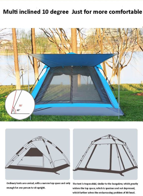 Instant One Minute 4 Man Pop Up Tent