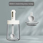 Retractable Spice Jar With Airtight Spoon Lid Seasoning Container GREY