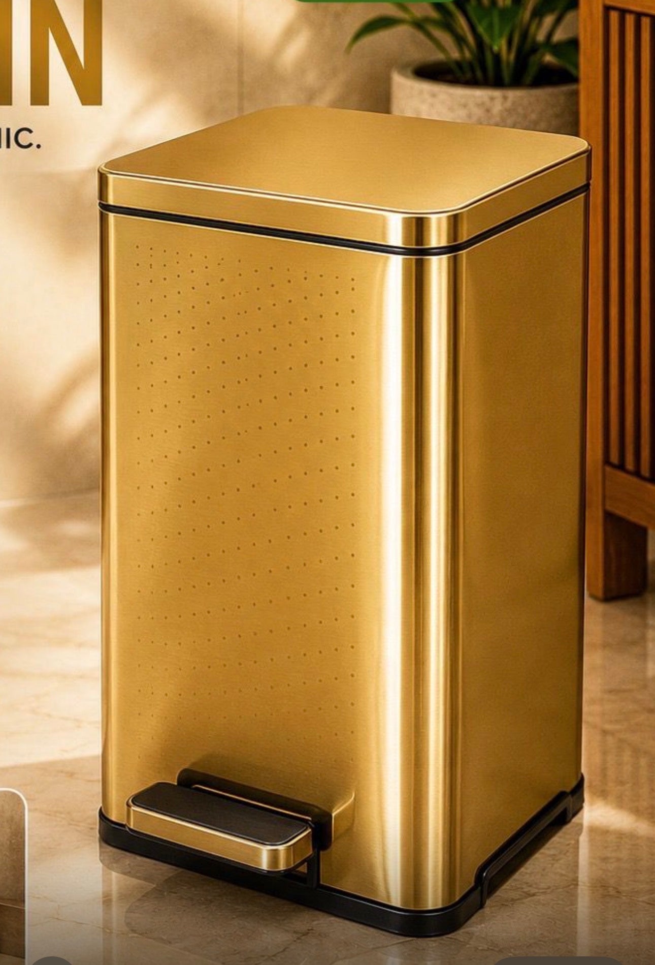 MHome Rectangular DustBin- Various Colours