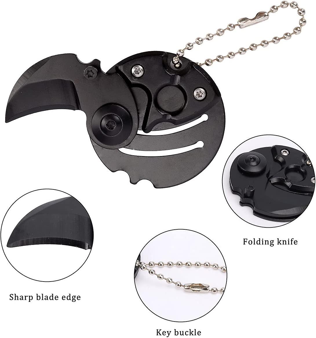 Mini Portable Folding  Coin Shaped Knife