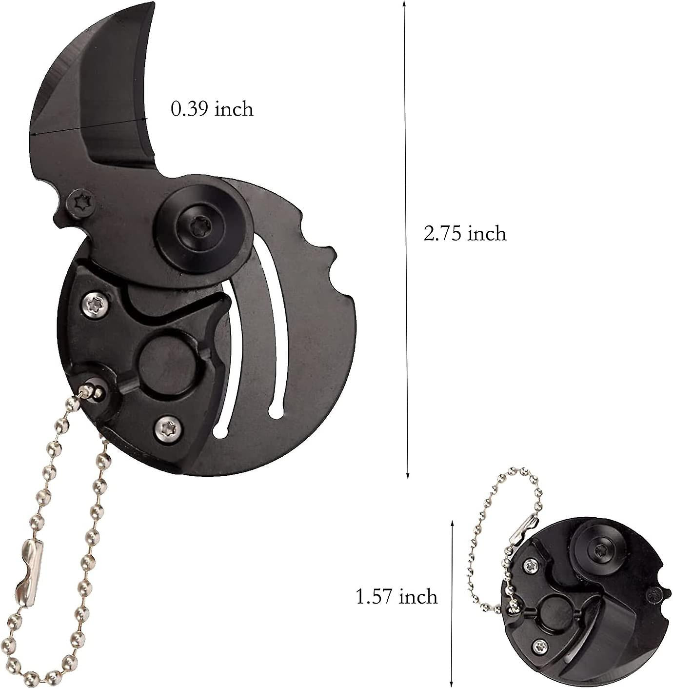 Mini Portable Folding  Coin Shaped Knife