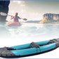 2 Person Inflatable Kayak Set, Thickened PVC Inflatable Canoe With Inflatable Seat Cushion, Hand Pump, Kayak Paddles & Storage Carry Bag, Foldable Kayak For Adults, Kids- Various Options