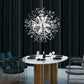 Crystal Fireworks Pendant Lamp Chrome