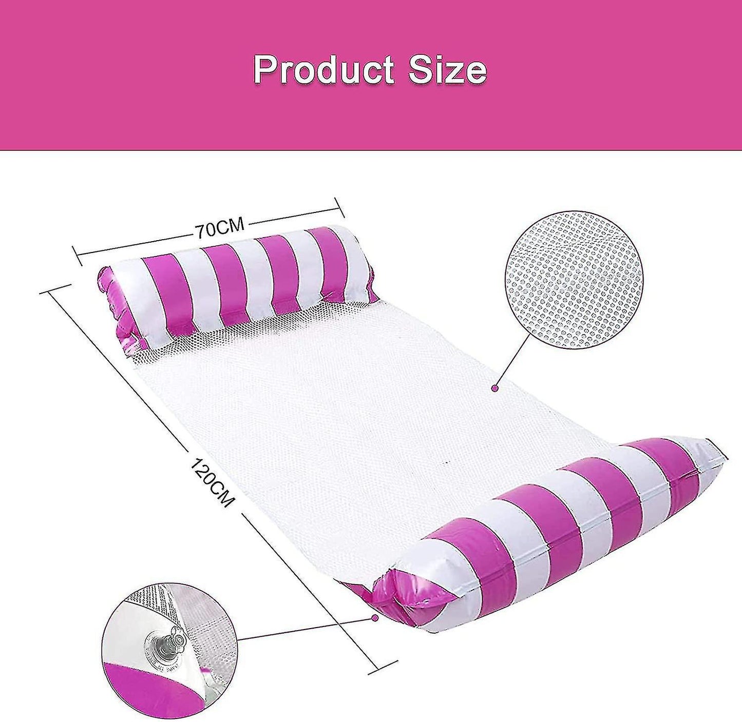 MHome Inflatable Floating Bed – Swimming Pool Hammock Lounger