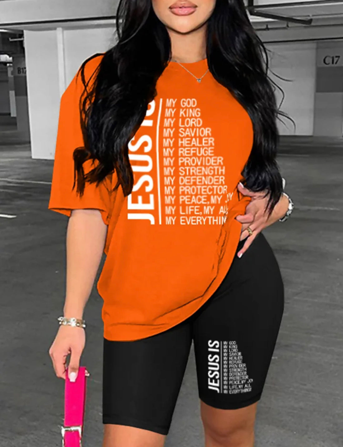 Christian Shirts for Women Dressy Casual Round Neck Jesus Print Bible Verse Christian Tops Casual Comfy Tops Shirts Inc Pants 2pc