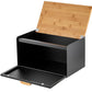 MHome Elegant Bamboo Lid Bread Bin-Various Colours