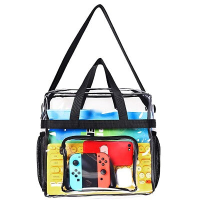 Clear Shoulder Crossbody Bag Stadium Approved See Through Transparent Handbag