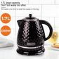 SOKANY SK-1032 Kettle, 2200 W, 1.7 L Teapot, Removable Limescale Filter, Automatic Shut-off, Water Level Indicator, 360°C Base, Black