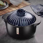 MHome  Ceramic Casserole, With Lid Ceramic Pot,Heat-Resistant Round Stew,Soup Pot-4L