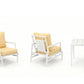 MFurn Daphne 3pc Aluminium Patio Sofa Set with Side Table – Various Colours