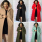 Ladies Hooded Mid Length Trench Coat-Various Colours