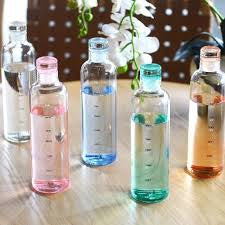MHome Leakproof Transparent Glass Bottles 1L - Various Colours