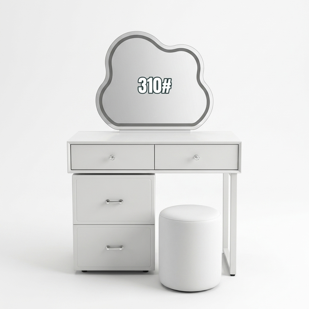 MFURN Modern Dressing Table With LED Mirror