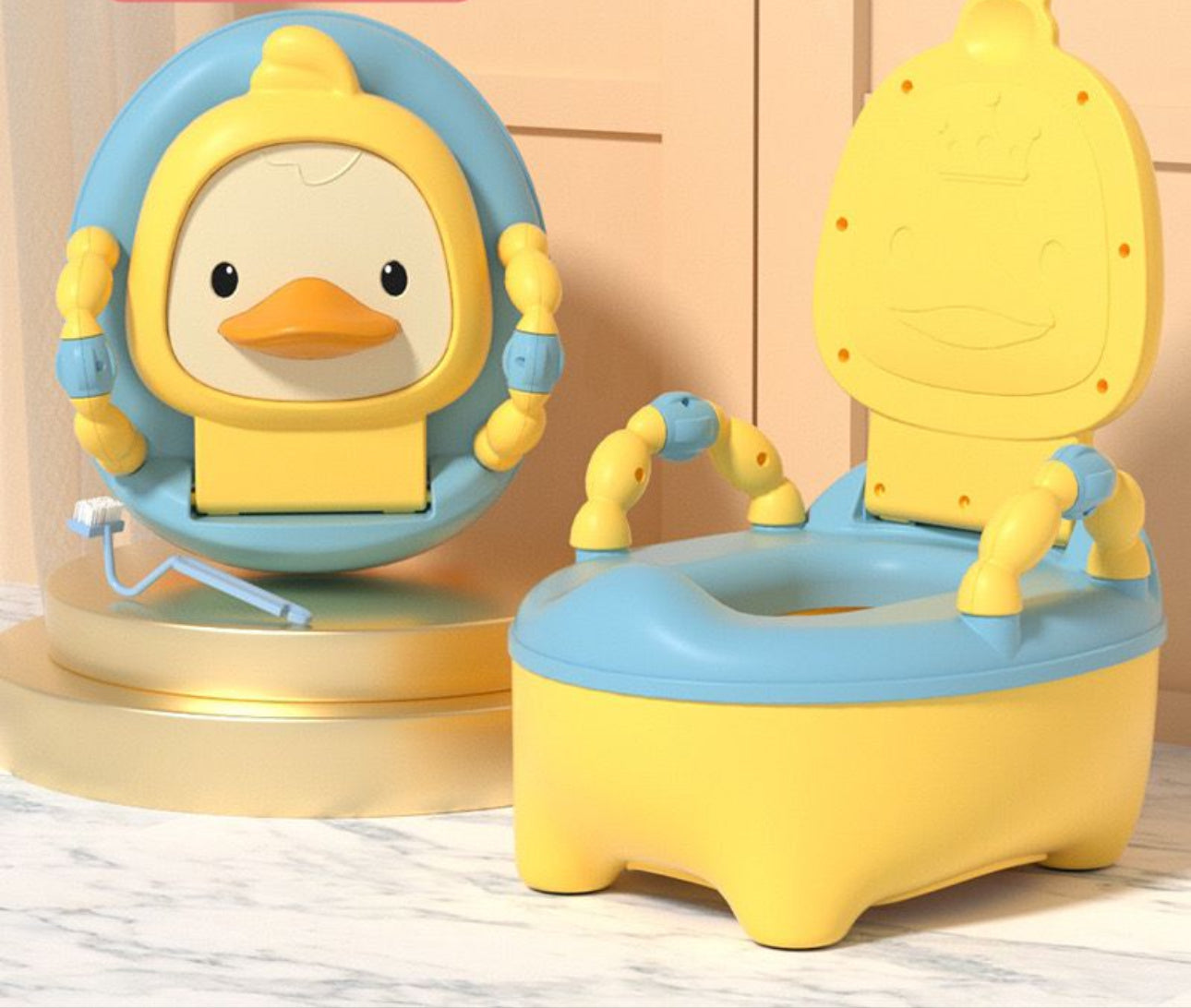 Toilet potty duckling toilet training chair home potty cute urinal For Kids.