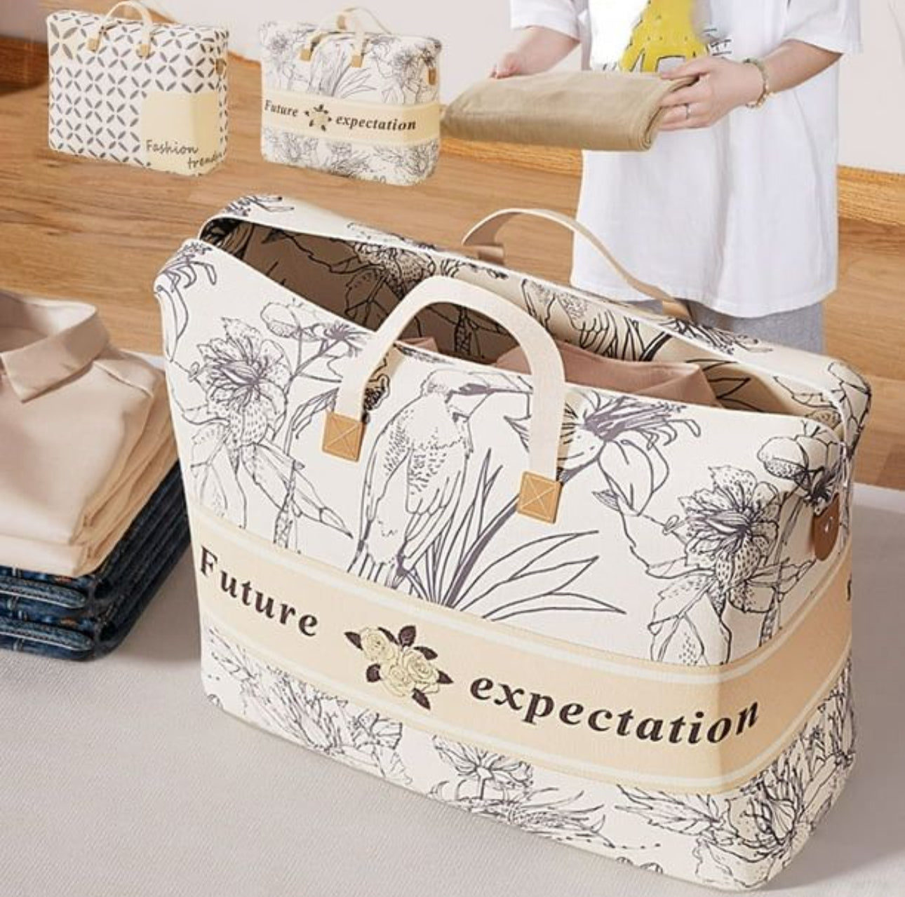 Mstore Storage Bag Quilt Clothes Non-woven Organiser
