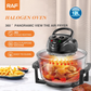 RAF Multi-Cooker Glass Air Fryer Electric Convection Halogen Oven R.5406 – 12L Capacity, 3500W Power