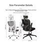 MFURN Office Chair Ergonomic Mesh Chair Gaming Chair Family Study Chair Comfort Home Office Chairs Black Only