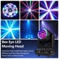 MTech 7x15W RGBW Moving Head Light With Bee's Eye 360° Rotation Halo Strip DMX512 Voice Control for Wedding Party And Ball