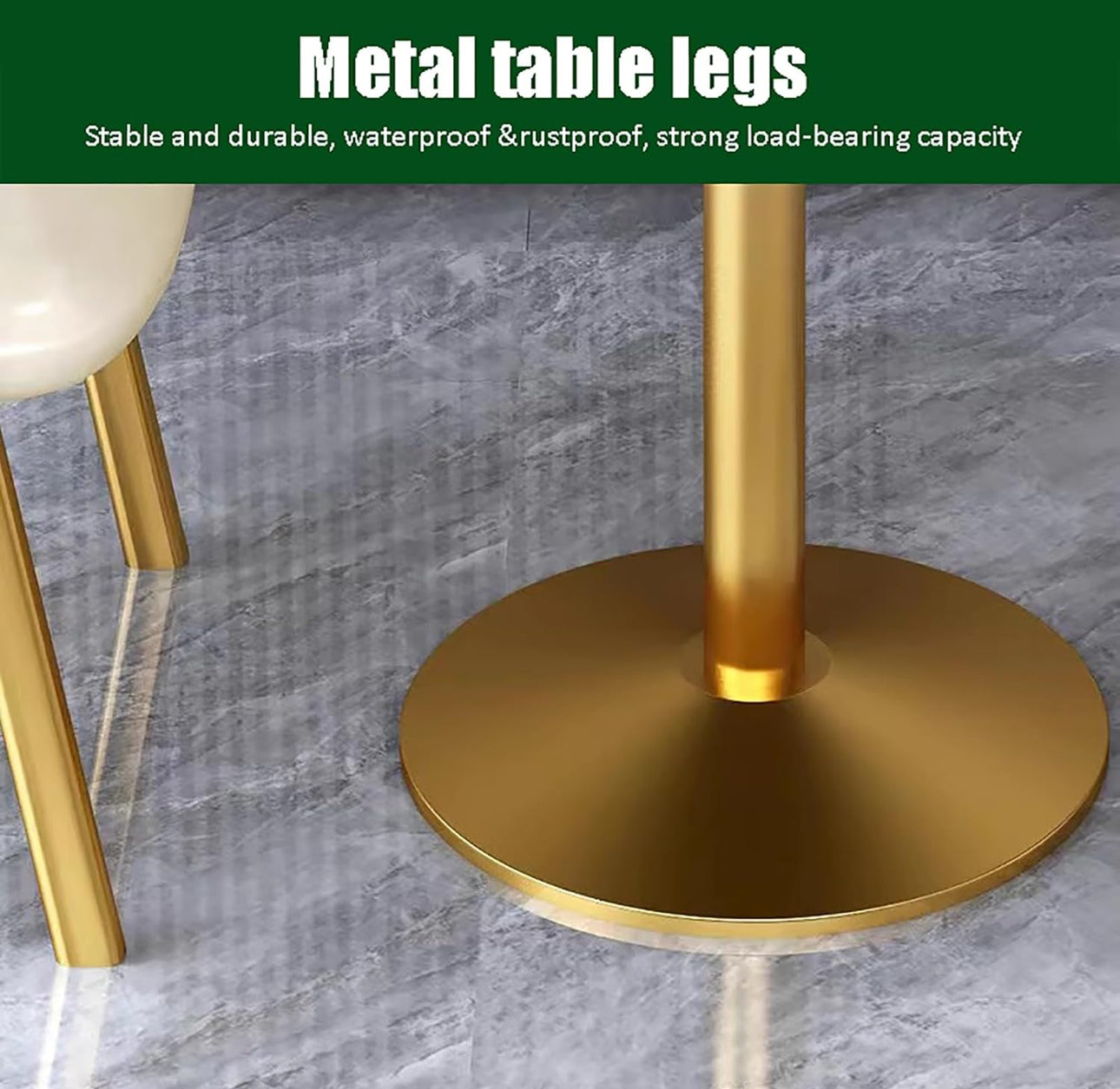 MFurn Modern Round Dining Table & Chair Set 3pc