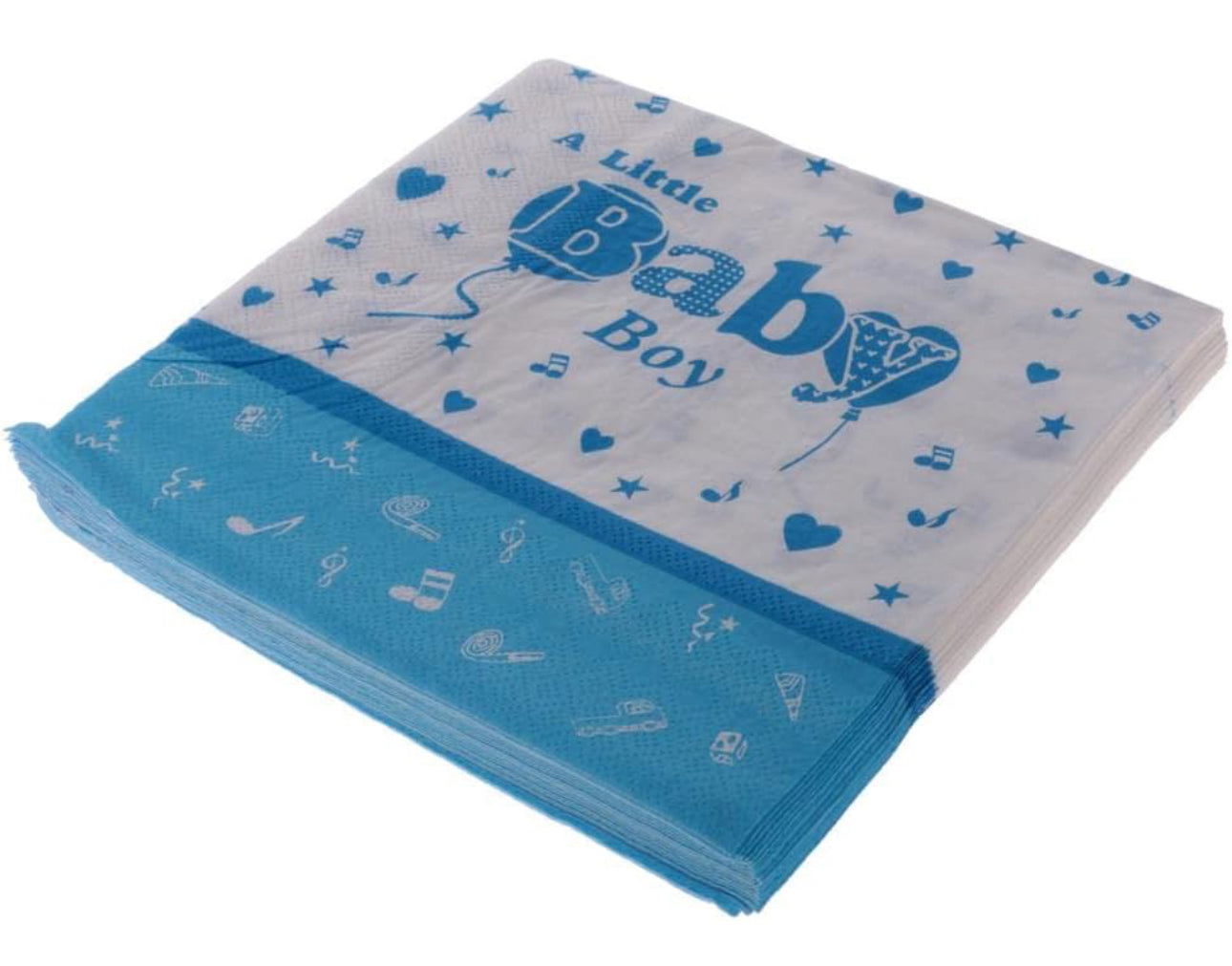 Gender Reveal 20pcs Disposable Serviettes Napkins Baby Shower Party Tableware - Various Options