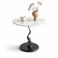 MFURN Marble Side Table | Modern Round Marble Accent Table